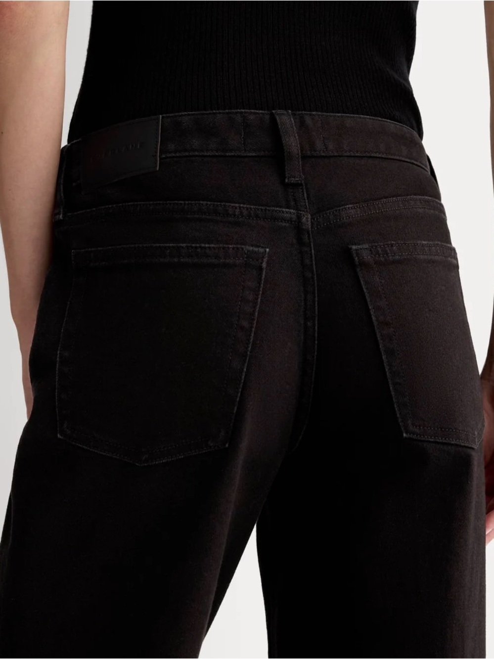 Everlane Black Wide Leg “The Mid-Way Jean” - Picture 8 of 9